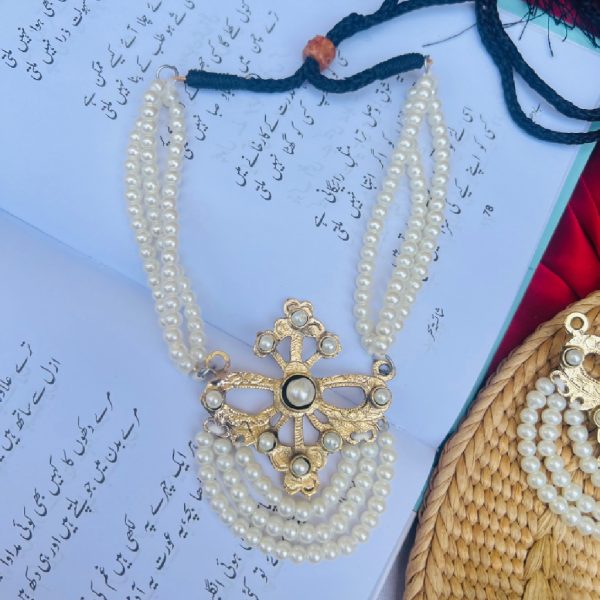 Afghani Pearls Chokar Set - Image 2