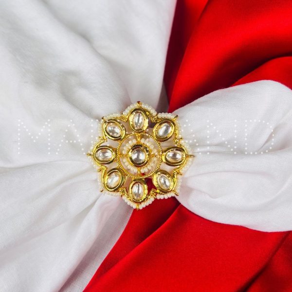 Phool Kundan Ring