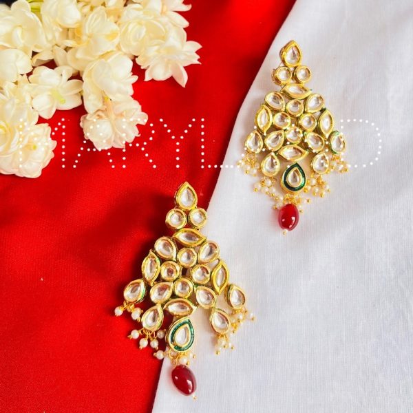 Afreen Kundan Earrings - Image 4