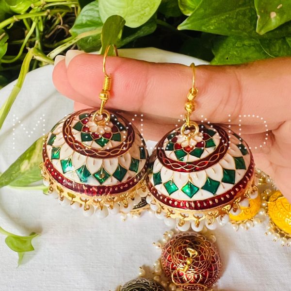 Meenakari Big Jhumki - Image 8