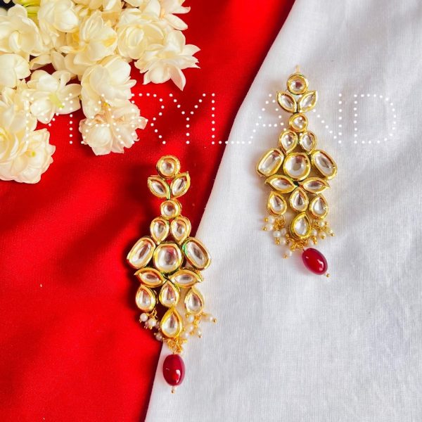 Safina Kundan Earrings - Image 4