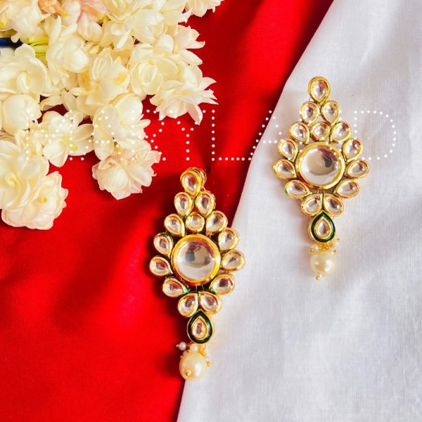 Sasha Kundan Earrings - Image 2