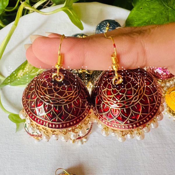 Meenakari Big Jhumki - Image 7