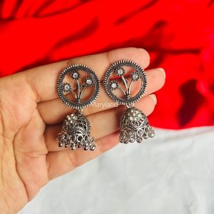 Gol mini jhumki (silver)