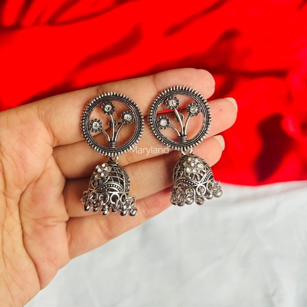Gol mini jhumki (silver)