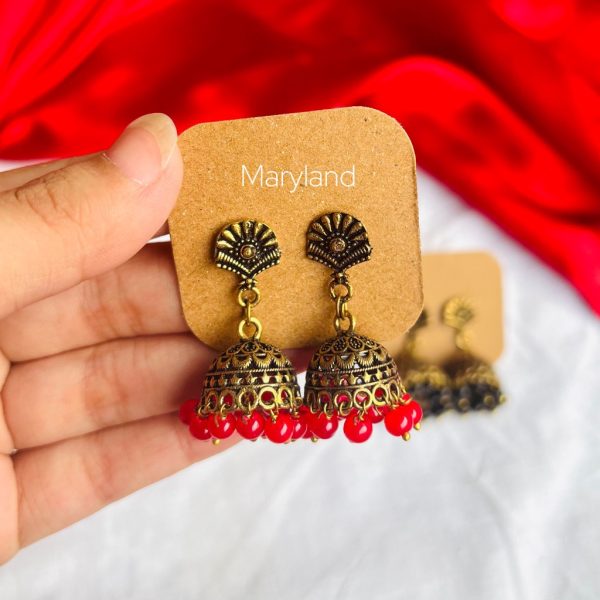 Sajni Golden Mini Jhumki - Image 3