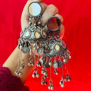 Mirror Shell Drop Jhumky