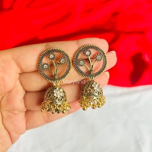 Gol mini jhumky (Golden)