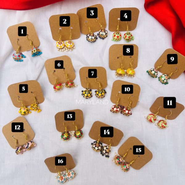 Mini Meenakari Jhumki
