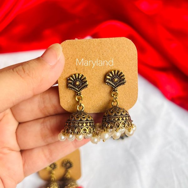 Sajni Golden Mini Jhumki - Image 5