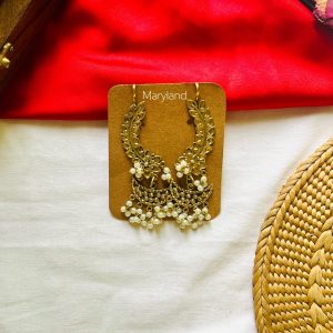 Chand cuff afghani earrings