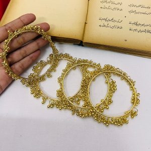 4-Golden Bangle Set