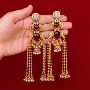 Kashmiri Jhumky maroon