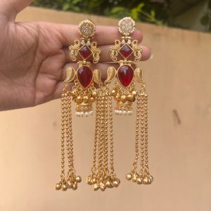 Kashmiri Jhumky maroon